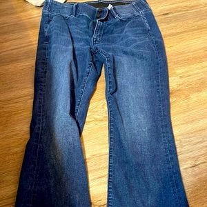 Blue bootcut jeans
